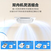 Haier central air conditioning ceiling machine duct machine 220V one to two 5 HP commercial central air conditioning embedded ceiling air conditioner 1-level frequency conversion heating and cooling self-cleaning ceiling machine 5 HP first-level energy efficiency one to two air duct + air duct