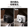 SONGDIAN digital camera front and rear dual camera 6400W high-definition mirrorless camera vlog portable student entry-level camera dc218 white + wide-angle lens 64G memory