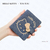 Toutouhellokitty Hello Kitty Hello kt denim wallet card bag to send girlfriend girl New Year's birthday Horse Year gift