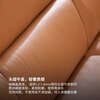 IKEA (IKEA) RULLERUM first-layer cowhide electric three-person sofa living room seat double sofa with electric recliner golden brown