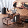 Shantou Lincun hand-brewed coffee pot set hand-ground coffee machine hand-cranked storage stand wooden coffee hand-brewed pot complete set Chinese Valentine's Day coffee hand-brewed storage rack