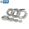 Guwanji national standard 304 stainless steel hexagonal thin nut 316 flat nut fine tooth reverse tooth screw cap GB6174 304 material M16 20 pieces