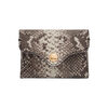 Fossil Women's Python Leather Card Holder 9cm Compact Card Storage Multifunctional Fashion Wallet Python Color Blocking One Size