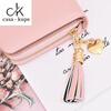 Casa-kupsCK wallet women's short 2025 new small fresh student Korean version simple solid color coin bag 20% off wallet wallet pink