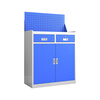 Qinzhu Tool Cart Mobile Tool Cabinet Workshop Storage Cabinet Parts Storage Cabinet Maintenance Trolley Two-Pull With Net Wheelless