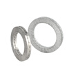 Baodefeng boxed 304 stainless steel double-stack self-locking anti-loosening washer bite-type 65 manganese toothed anti-loosening and anti-slip locking gasket M18 (5 pieces) 304 enlarged