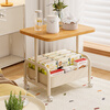 Zhuobo coffee table side table sofa side table coffee table small table storage rack trolley bedside table CJ29 wood grain color