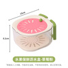 Home easy multi-functional drain basket kitchen household fresh-keeping bowl vegetable and fruit basket folding handle filter water washing basket strawberry powder