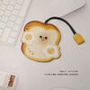 Yunluo key pull-out cartoon electric car large capacity creative key bag car universal cute open yellow toast key bag