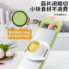 Multifunctional vegetable cutter, grater, slicing and grating artifact, free hand guard, multi-blade kitchen gadget grater, stainless steel vegetable cutter + five blade heads + hand protector