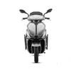 Qianjiang ACE150 fuel scooter commuter smart double disc brake ABS bumper + tail box matte silver gray 25 models