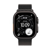 Apple/Apple Watch Ultra 3 Smart Watch Honeycomb Model 49mm Black Titanium Case Black Titanium Milanese Strap L MF1U4CH/B