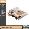 He Jiagong's 2025 new style leather bed, multi-functional massage, high-end tatami double bed, master bedroom, large bed, soft-covered wedding bed, Italian smart and practical single bed, 1800mm*2000mm frame structure