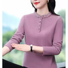 Woodpecker (TUCANO) double-sided German velvet bottoming shirt for women in winter, middle-aged mothers, half-high collar, warm and velvet, thickened, modern brushed mid-collar, pink, double-sided German velvet M, recommended 80-100 pounds