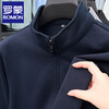 Romon Jacket Men's Jacket Spring and Autumn New Stand Collar Zipper Cotton Cardigan Sweater Sports Casual Bottoming Shirt for Men