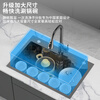 BSITN kitchen sink large single sink integrated under counter thickened stainless steel nano sink dishwashing basin with faucet BS009