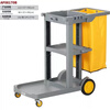 Baiyun Cleaning 170 series cleaning cart multi-functional trolley hotel room special tool cart property linen hygiene cart gray thickened model without cover