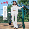 Baleno (Baleno) Sports and Leisure Suit Women's 2025 Spring and Autumn New Women's Hooded Waist Straight Jacket Micro-flared Pants Two-piece Set