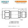 XINQY Xinqiyuan SMA-JK RF fixed attenuator 6G/8G 2W RF signal power coaxial attenuator 10/30/50dB DC-8GHz power 2W attenuation value 20dB
