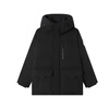 Made in Tokyo, new product launch, goose down jacket for men in extreme cold, imported 95 white goose down short women's down jacket, obsidian black XL