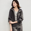 Handu Yishe Versatile Jacket Women's 2025 New Spring and Autumn New Hooded Short Cardigan Small Loose Casual Sweatshirt