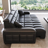 Suizhi functional sofa government subsidy sofa living room 2025 new minimalist Lawrence leather sofa electric sofa 2.9 meters four-seater three-motor electric telescopic luxury version contact surface S++ grade thickened first layer cowhide