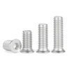 Jinggong (JINGGONG) 304 stainless steel small countersunk head hexagon socket screws ultra-thin flat head bolts small head diameter flat cup screws m4m5m6m8 M5*14* head diameter 8 (50 pcs)