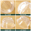 Disposable packaged tableware and chopsticks set with lid for home use, outdoor commercial use, wedding banquet reception, individually packaged disposable tableware, 400ML bowl with lid + 100 sets of chopsticks