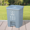 Kitchen trash can kitchen foot pedal large large capacity foot pedal with lid liner outdoor sanitation household catering commercial thickened 15L thickened foot pedal bucket