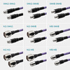 XINQY Xinqiyuan SMA/N stainless steel connector 18G high shielding stable amplitude and phase stable RF connection line Armor test cable assembly network branch RF line SMA male-SMA male 3m