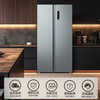 Midea refrigerator BCD-571WKPM (E) double-door household refrigerator large capacity air-cooled Midea 571 liter air-cooled frost-free