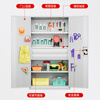 Kingdon Tool Cabinet Workshop Heavy Tool Storage Cabinet with Hanging Plate Hardware Parts Cabinet Tool Storage Cabinet C Type White (Including Basic Accessories)
