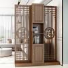 Xingzhemu new Chinese screen partition living room entrance cabinet multi-functional entrance door partition restaurant wine cabinet partition small apartment Fuze Youyu upper and lower cabinets height 200 width 100