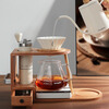 Mongdio hand-brewed coffee pot set hand-ground coffee machine hand-cranked coffee appliance storage bracket sharing pot solid wood storage bracket single