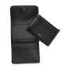 COACH women's card holder, multi-card slot design, anti-slip card slot, removable card holder closure, black leather material, Black ONE SIZE
