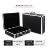 Password box portable aluminum alloy storage to increase space to store business documents and family ID organizer extra large black key lock 45.5*34*13