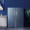 Haier (Haier) Little Red Flower Series 210/242/290/335/385L Household Commercial Vertical Freezer Air-cooled Frost-free Antibacterial Electronic Temperature Control Cryogenic Quick Freezing Level 1 Energy Efficiency 242L Little Red Flower Series Star Stone Blue | Can be changed to double doors