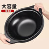 Clay pot, household stew pot, ceramic clay pot rice, gas stove, special dry-fired commercial soup, high temperature resistant small clay pot with lid (extra thick to prevent cracking), suitable for 5-6 people 3.3L