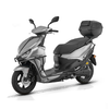 Qianjiang ACE150 fuel scooter commuter smart double disc brake ABS bumper + tail box matte silver gray 25 models