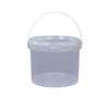 Metasequoia (pack of 3) 5L transparent thickened sealed plastic barrel food-grade crayfish packaging box drunk crab pickled box fish juice small seafood takeaway packaging sealed barrel (LC)