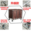 Hotel room linen cart, work cart, linen bag, hotel canvas Oxford cloth service cart, cleaning cart, thickened tapered blue bag steel buckle 90*65*65 official standard configuration