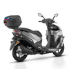 Qianjiang ACE150 fuel scooter commuter smart double disc brake ABS bumper + tail box matte silver gray 25 models