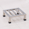 Stainless steel bracket washing machine base moisture-proof storage rack refrigerator elevated shelf wooden cabinet base flower pot drag rack 30*30*10 thickened