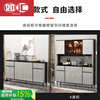 ROEHUEY Ruhuey light luxury Italian sideboard against the wall one-piece multi-functional restaurant wine cabinet living room tea cabinet kitchen cupboard storage cabinet Jixiang 1 meter + slate countertop delivery and installation
