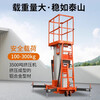 Bixit Lift Mobile Scissor Electric Lift Platform Fully Self-propelled Aluminum Alloy Lift Aerial Work Platform Single Column Lift 4 Meters (Manual Traction + Plug-in Lift) Ticket Included