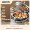 Liven's new product Xiaogangren Pro stainless steel electric pancake pan household 0-coated 38MM deep plate adjustable flame 2000W double-sided heating electric pancake pan breakfast machine LR-XGR3297