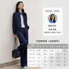 Fanximan's popular and beautiful suits for women this year, new autumn stand-up collar jacket and trousers suit, denim blue L