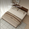 KUKA mid-century style solid wood bed 9275 bedroom walnut color supreme mid-century solid wood high legs 1.8 meters
