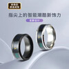 Temperature-sensitive ring automatically changes color for a male couple and a female Korean version of titanium steel to display temperature and personality, fashionable temperature-sensitive ring ring for men, trendy titanium steel, fashionable personality, cool and versatile finger, Korean version smart ring, silver, size 10 finger circumference 62.1mm
