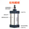 Xingchen pneumatic standard cylinder SC32/40/50/63/80/100/125-75X150X200-350-400 SC32 SC50-25